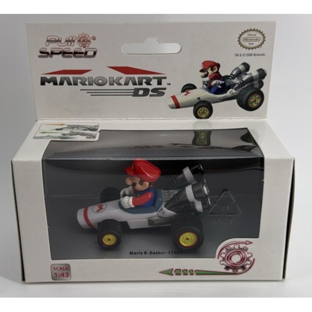 Mario Kart DS Dasher 1:43 Pull Back Diecast Stadlbauer Nintendo
